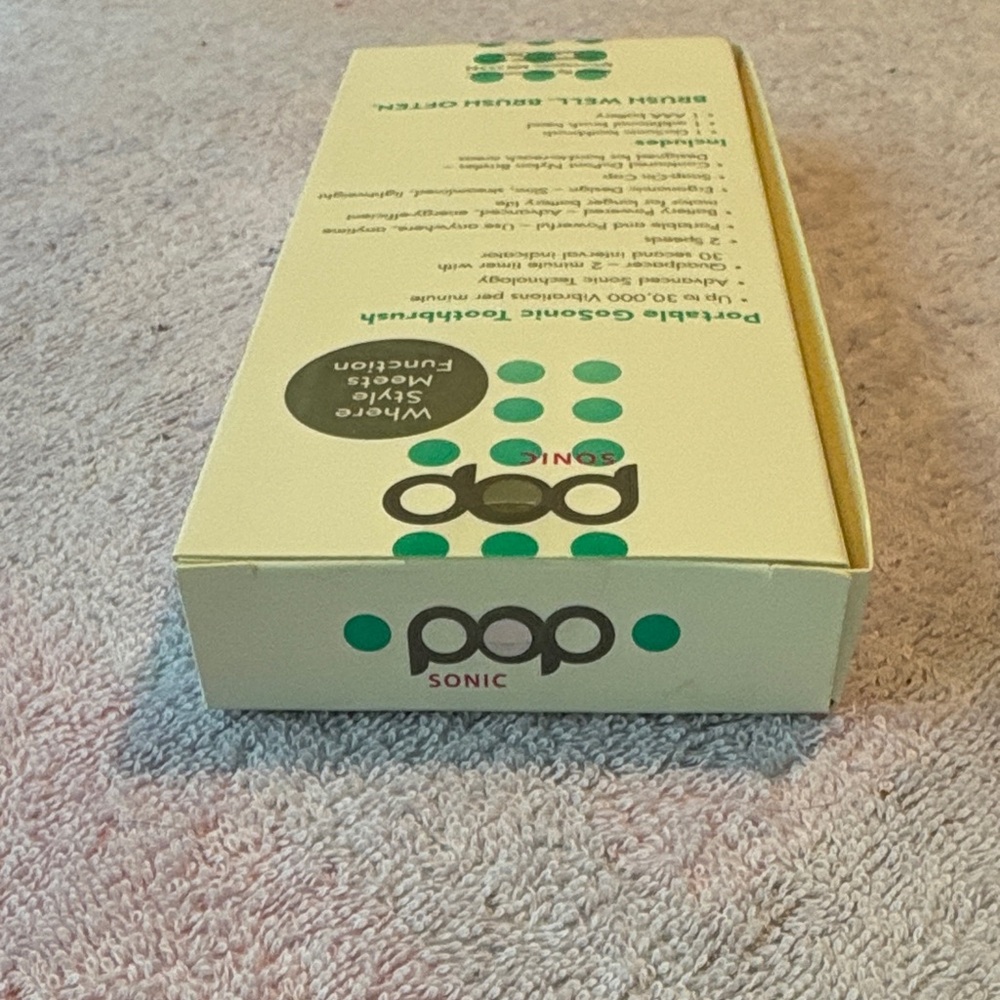 Pop Sonic Electric Toothbrush - Teal Polka Dot - Picture 4 of 4